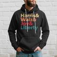Retro Harris Walz Waltz 2024 Harris Walz Joy Liberty Hoodie Gifts for Him