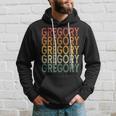 Retro Su Misura Primo Nome Gregory Felpa con cappuccio Regalos para él