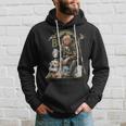 Retro Trump Hunting Deer Beer Drinking Hunting On Back Hoodie Gifts for Him
