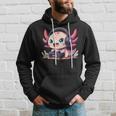 Rosa Axolotl Anime Gamesolotl Axolotl Gamer Kapuzenpullover Geschenke für Ihn