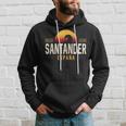 Santander Cantabria Spagna Santander España Retro Wave Logo Felpa con cappuccio Regalos para él