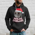 Schlafi Schlafi Hamster Hamstie Christmas Sleep Kapuzenpullover Geschenke für Ihn