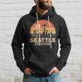 Seattle Grungeintage Skyline Kapuzenpullover Geschenke für Ihn