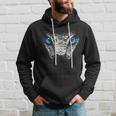 Serpiente Animal Motivo Ojos Azules Arte Serpiente Sudadera Regalos para él