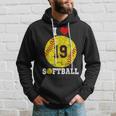 Softbol Número 19 Softball Amante Regalointage Retro Sudadera Regalos para él