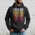 Taylor Retro Wordmark Patternintage Style Kapuzenpullover Geschenke für Ihn