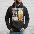 Tischtennis Und Bier Darum Bin Ich Hier Slogan Alcohol Kapuzenpullover Geschenke für Ihn