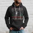 Ugly Christmas Sweater Ballet Dancer Ugly Xmas Hoodie Gifts for Him