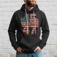 Vintage American Flag Retro 45 47 Trump 2024 Kapuzenpullover Geschenke für Ihn