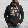 Zia 2024 Loading Regalo Divertente Per La Madrina In Attesa Felpa con cappuccio Regalos para él