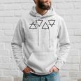 Air Feu Eau Terre Quatre Éléments Symboles Triangle Grec Sweat à capuche Cadeaux pour lui