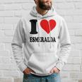 Amo Esmeralda Felpa con cappuccio Regalos para él