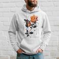 Blumen Und Schmetterlinge Damen Outfit Gray Kapuzenpullover Geschenke für Ihn