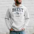 Brest France Drapeau Ancre Marine Sportintage Sweat à capuche Cadeaux pour lui