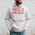 Canottiera Uomo Sportiva Bici Ciclopatico Regalo Ciclista Felpa con cappuccio Regalos para él