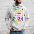 Children's First Day At School Tschüss Kindergarten Hello School 2024 Kapuzenpullover Geschenke für Ihn