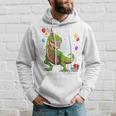 Children's Geburtstags 4 Jahre Junge Dinosaurier Dino Ich Bin 4 Kapuzenpullover Geschenke für Ihn