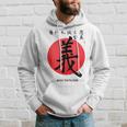 Codice Dei Samurai Gi Rettitudine Calligrafia Giapponese Felpa con cappuccio Regalos para él