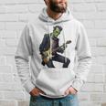 Halloween Cool Monster Playing Electric Guitar Hoodie Gifts for Him