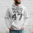 Harris Walz 2024 For President Kamala Harris Tim Waltz Gray Kapuzenpullover Geschenke für Ihn