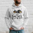 Ich Dackel Jetzt Ins Bett Dachshund Dog Sleeping Dog Kapuzenpullover Geschenke für Ihn