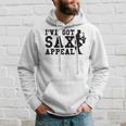 I've Got Sax Appeal Saxophone Wordplay Per Gli Amanti Del Felpa con cappuccio Regalos para él