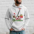 Merry Christmas Santa Reindeer Clarinet Musical Snowman Hoodie Gifts for Him
