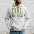 Mitgliedslabel Civil Defense Non Combatant Kapuzenpullover Geschenke für Ihn