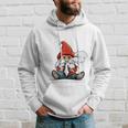 Nano Svapolo Svapo Divertente Elfo Di Natale Che Ama Svapare Maglia A Manica Felpa con cappuccio Regalos para él