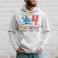 Niños My 4Th Birthday Diseño De Tiburón Para Niños Sudadera Regalos para él