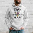 I Am Hisoice He Is My Heart Herzschlag Autism Awareness Son Kapuzenpullover Geschenke für Ihn