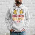 Oktoberbreast Oktoberfest 2024 Boccale Di Birra Divertente Oktoberfest Maglia A Manica Felpa con cappuccio Regalos para él