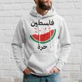 Palestine Map Watermelon Arabic Calligraphy Kapuzenpullover Geschenke für Ihn