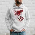 Problem Solved Bloody Blood Stained Horror Zombie Hoodie Gifts for Him