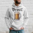 Prost Oktoberfest Bierfest Munich Lederhosen Gray Kapuzenpullover Geschenke für Ihn