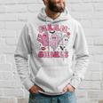 Retro Pink Mean Ghouls Halloween Ghost Let's Go Ghouls Cute Hoodie Gifts for Him