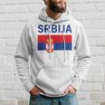 Serbian Flag Football Fan Serbia Srbija Kapuzenpullover Geschenke für Ihn