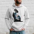 Silhouette Elegante Gatto Nero Felpa con cappuccio Regalos para él