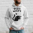 Stay Cat Gray Kapuzenpullover Geschenke für Ihn