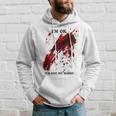 Sto Bene Camicia Insanguinata Non È Il Mio Sangue Schizzato Di Sangue Felpa con cappuccio Regalos para él