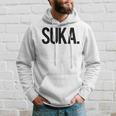 Suka Con Scritta In Lingua Tedesca Felpa con cappuccio Regalos para él