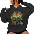 50 Years Old Vintage Retro November 1974 Birthday Women Women Hoodie