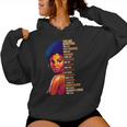 Afro Noire Bouclée Naturelle Reine Dame Africaine Américaine Sweat à capuche femme