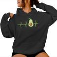 Avocado Heartbeat Avocado Camicia Regaloegan Uomini Donne Felpa con cappuccio da donna