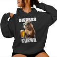 Bierber Kurwa X Biber Kurwa X Bóbr Delicious Beer Kapuzenpullover für Damen