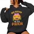 Big Sister Of The Patch Pumpkin Halloween Family Matching Women Hoodie