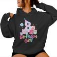 Birthday Girl 8Th Birthday Squish Squad Mallow Girls Women Hoodie