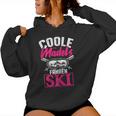 Cool Girls Driving Ski Winter Sport Skier Women's Kapuzenpullover für Damen