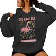 Flamingo Die Lage Ist Besäufniserregend Kapuzenpullover für Damen