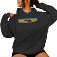 Heartbeat Pulse Mountains Ekg Randonnée Cadeau Rétrointage Sweat à capuche femme